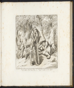 Don Chisciotte riposa e Sancio Panza dorme Pinelli Bartolomeo