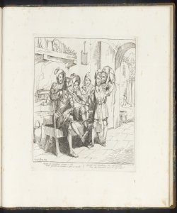 Don Chisciotte con gli amici e la scimmia Pinelli Bartolomeo