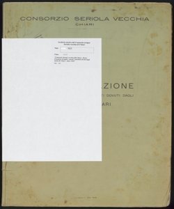 159 - Consorzio Seriola vecchia di Chiari - Ruolo d'esazione di taglie, canoni, contributi dovuti dagli utenti di Chiari - Anno 1946