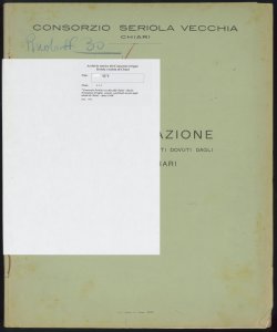 167 - Consorzio Seriola vecchia di Chiari - Ruolo d'esazione di taglie, canoni, contributi dovuti dagli utenti di Chiari - Anno 1948