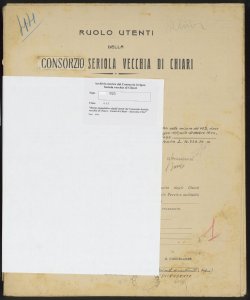 155 - Ruolo supplettivo degli utenti del Consorzio Seriola vecchia di Chiari - Utenti di Chiari - Esercizio 1944