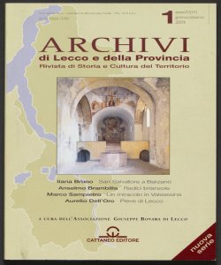 Archivi di Lecco e della provincia : rivista di storia e cultura del territorio / a cura dell'Associazione Giuseppe Bovara di Lecco