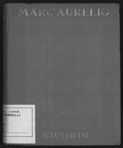 Ricordi / Marc'Aurelio ; volgarizzamento con note di Luigi Ornato