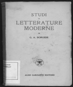 Studi di letterature moderne / di G. A. Borgese