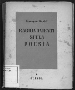 Ragionamenti sulla poesia / Giuseppe Susini