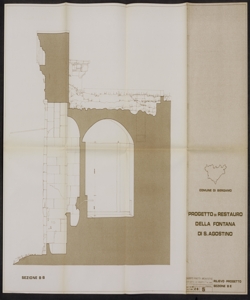 Bergamo illustrata. Faldone 73: progetto di restauro della fontana di S. Agostino / di Alberto Pinetti