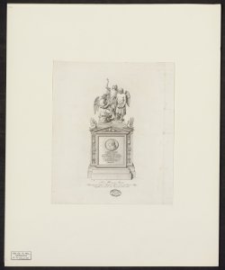 La musica sacra : monumento eretto in Bergamo alla memoria di Simone Mayr, scolpito in marmo da Innocenzo Fraccaroli