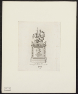 La musica sacra : monumento eretto in Bergamo alla memoria di Simone Mayr, scolpito in marmo da Innocenzo Fraccaroli