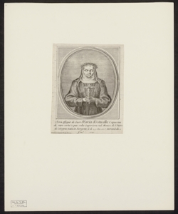 Vera effigie di Suor Maria Domicilla Capuccina di rare virtù e, più volte Superiora nel Monist. di S.Pietro di Cologna : nata in Bergomo il di 29 settembre 1668 morta il di 21 gennaio 1743