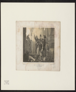 Morte del Colonnello Manara alla difesa di Roma (1849) / G. Moricci dis. ; Lit. Ach. Paris