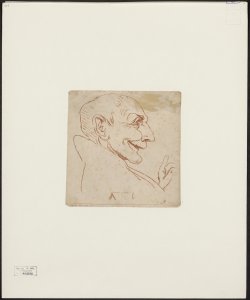 [Caricatura di vecchio] / Carlo Marratti del. ; A.[rthur] P.[ond] 1742