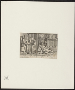 Io: Medices Pontifex Max creatus Leo 10. appellatus se complectendu; et adorandum exibet Cardinalibus / Ra.[pha]el Ur.[bi]nas I.[nventor] ; Petrus Santes De Bartola S.[culpsit]