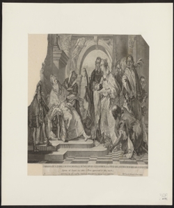 S. Grata in compagnia de' SS. Fermo e Rustico mostra il reciso capo di S. Alessandro M. a SS. Lupo ed Adelaide principi di Bergamo suoi genitori