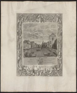 Prospectus S. Crucis ad Discalceatos / Canaletto del. ; Giampiccoli incidit