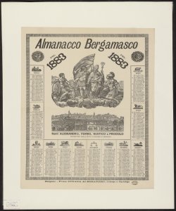 Santi Alessandro, Fermo, Rustico e Procolo protettori della città e diocesi di Bergamo : Almanacco bergamasco pel 1883