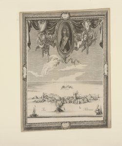 Piombino en Italie [1646, con ritratto di Charles de la Porte] / Richer Sculpcit