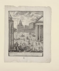 Prospectus Basilicae Vaticanae D. Petri / Liv. Cruyl Gand. Del. Fec