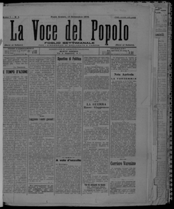 La voce del popolo : per i circondari di Gallarate e Varese