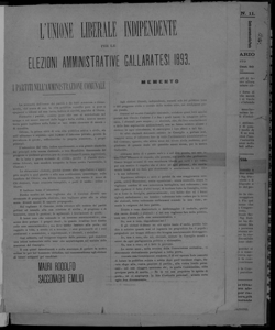 L'indipendente : rivista mensile degli interessi amministrativi di Gallarate e circondario
