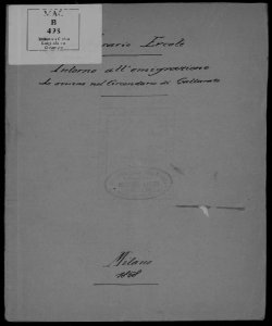 Intorno all'emigrazione che avviene nel circondario di Gallarate / considerazioni lette nell'adunanza del 4 giugno 1868