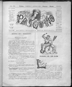 Pasquino : giornale umoristico, non politico, con caricature 1872