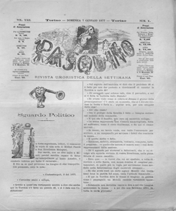 Pasquino : giornale umoristico, non politico, con caricature 1877