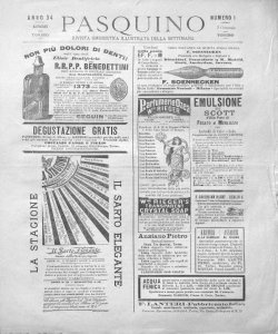 Pasquino : giornale umoristico, non politico, con caricature 1886