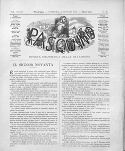 Pasquino : giornale umoristico, non politico, con caricature 1891