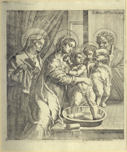 lavanda di Ges¿ Bambino Sanzio, Raffaello