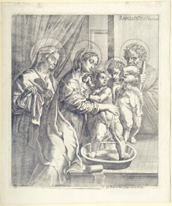 lavanda di Ges¿ Bambino Sanzio, Raffaello