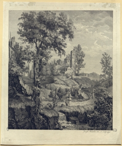 paesaggio con figure Benaglia, Giuseppe