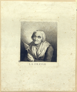 vecchia con il fuso Scotto, Girolamo