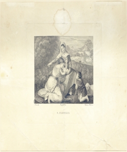 Madonna con Ges¿ Bambino San Giovanni Battista bambino e Santa Caterina Piotti-Pirola, Caterina