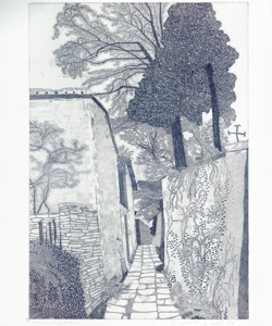 veduta di vicolo in Liguria Galli, Federica