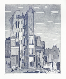 veduta di edifici Galli, Federica