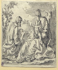 Riposo durante la fuga in Egitto 