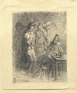 Scena di genere Flameng