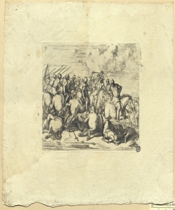 Scena di battaglia a cavallo Courtois, Jacques detto Borgognone