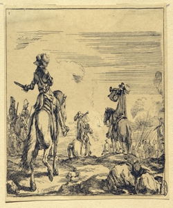 Scena di battaglia a cavallo Courtois, Jacques detto Borgognone