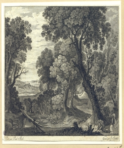 Paesaggio campestre con cacciatori Couch¿, Jacques