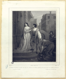 La fuga di Bianca Capello da Venezia Gandini, Domenico