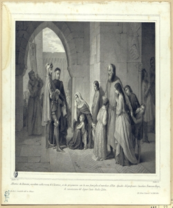 Alberico da Romano, assediato nella roccadi San Zenone, si da prigioniero Gandini, Domenico