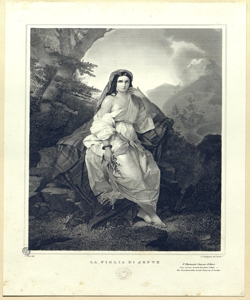 Ritratto di donna in un paesaggio Guadagnini, Antonio