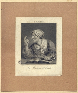 Ritratto di vecchia con un libro Lecomte