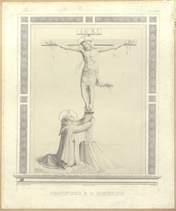 San Domenico adora il Crocifisso Livy, Filippo