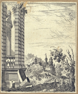 paesaggio con architetture Lucini, Antonio