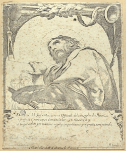 San Luca patrono dei pittori Mattioli, Ludovico