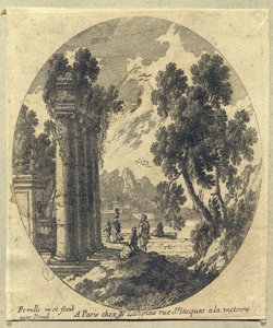 paesaggio con rovine Perelle, Gabriel