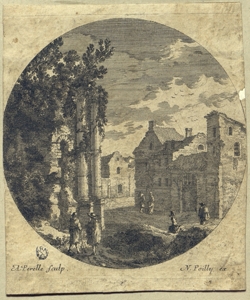 paesaggio con rovine Perelle, Adam