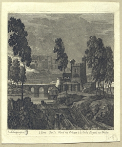 paesaggio con architetture Perelle, Gabriel (attribuito)